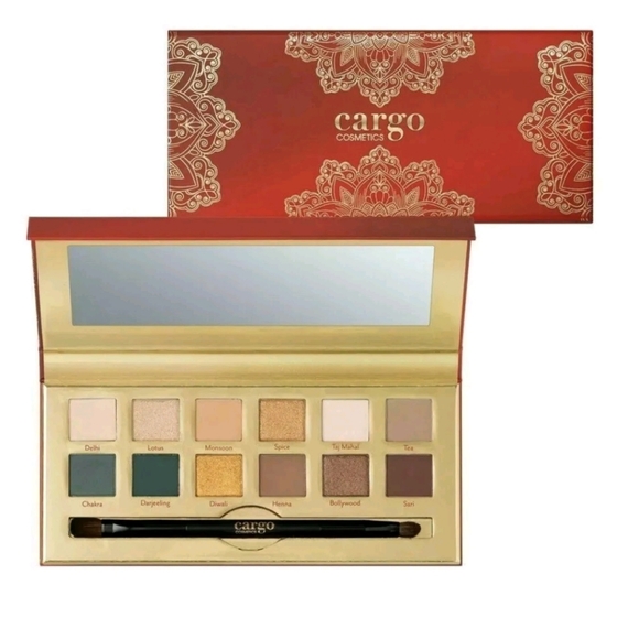 CARGO COSMETICS NAMASTAY IN INDIA EYE SHADOW PALETTE 12 Shadows, 1 Dual Brush - Picture 1 of 4